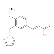 (2E)-3-[4-Methoxy-3-(1H-pyrazol-1-ylmethyl)phenyl]acrylic acid