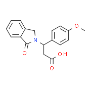 3-(4-Methoxyphenyl)-3-(1-oxo-1,3-dihydro-2H-isoindol-2-yl)propanoic acid