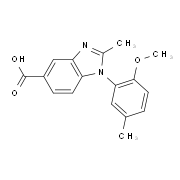 1-(2-Methoxy-5-methylphenyl)-2-methyl-1H-benzimidazole-5-carboxylic acid