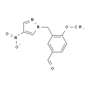 4-Methoxy-3-[(4-nitro-1H-pyrazol-1-yl)methyl]-benzaldehyde