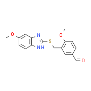 4-Methoxy-3-{[(5-methoxy-1H-benzimidazol-2-yl)-thio]methyl}benzaldehyde