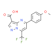 5-(4-Methoxyphenyl)-7-(trifluoromethyl)pyrazolo-[1,5-a]pyrimidine-3-carboxylic acid