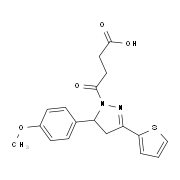 4-[5-(4-Methoxy-phenyl)-3-thiophen-2-yl-4,5-dihydro-pyrazol-1-yl]-4-oxo-butyric acid