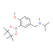 N-[4-Methoxy-3-(4,4,5,5-tetramethyl-1,3,2-dioxaborolan-2-yl)benzyl]-N-methylpropan-2-amine