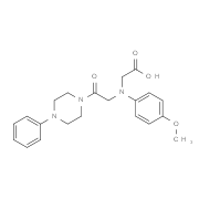 {(4-Methoxyphenyl)[2-oxo-2-(4-phenylpiperazin-1-yl)ethyl]amino}acetic acid