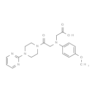 {(4-Methoxyphenyl)[2-oxo-2-(4-pyrimidin-2-ylpiperazin-1-yl)ethyl]amino}acetic acid