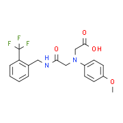 [(4-Methoxyphenyl)(2-oxo-2-{[2-(trifluoromethyl)-benzyl]amino}ethyl)amino]acetic acid