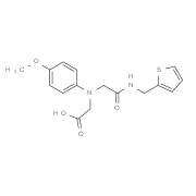((4-Methoxyphenyl){2-oxo-2-[(2-thienylmethyl)-amino]ethyl}amino)acetic acid