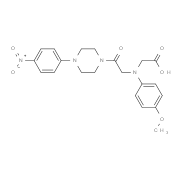 ((4-Methoxyphenyl){2-[4-(4-nitrophenyl)piperazin-1-yl]-2-oxoethyl}amino)acetic acid