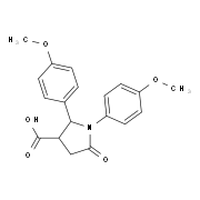 1,2-Bis(4-methoxyphenyl)-5-oxopyrrolidine-3-carboxylic acid