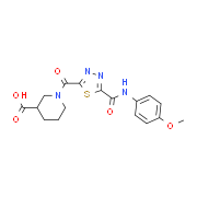 1-[(5-{[(4-Methoxyphenyl)amino]carbonyl}-1,3,4-thiadiazol-2-yl)carbonyl]piperidine-3-carboxylic acid