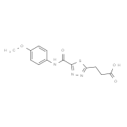 3-(5-{[(4-Methoxyphenyl)amino]carbonyl}-1,3,4-thiadiazol-2-yl)propanoic acid