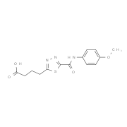 4-(5-{[(4-Methoxyphenyl)amino]carbonyl}-1,3,4-thiadiazol-2-yl)butanoic acid