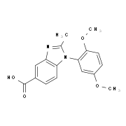 1-(2,5-Dimethoxyphenyl)-2-methyl-1H-benzimidazole-5-carboxylic acid