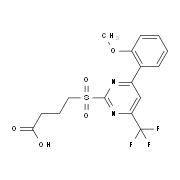 4-{[4-(2-Methoxyphenyl)-6-(trifluoromethyl)-pyrimidin-2-yl]sulfonyl}butanoic acid