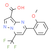 5-(2-Methoxyphenyl)-7-(trifluoromethyl)pyrazolo-[1,5-a]pyrimidine-3-carboxylic acid