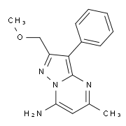 2-(Methoxymethyl)-5-methyl-3-phenylpyrazolo-[1,5-a]pyrimidin-7-amine