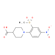 1-[2-(Methylsulfonyl)-4-nitrophenyl]piperidine-4-carboxylic acid