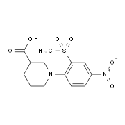 1-[2-(Methylsulfonyl)-4-nitrophenyl]piperidine-3-carboxylic acid