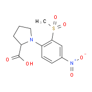 1-[2-(Methylsulfonyl)-4-nitrophenyl]pyrrolidine-2-carboxylic acid