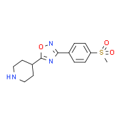 4-{3-[4-(Methylsulfonyl)phenyl]-1,2,4-oxadiazol-5-yl}piperidine