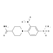 1-[4-(Methylsulfonyl)-2-nitrophenyl]piperidine-4-carboxamide