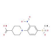 1-[4-(Methylsulfonyl)-2-nitrophenyl]piperidine-4-carboxylic acid