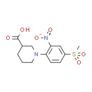 1-[4-(Methylsulfonyl)-2-nitrophenyl]piperidine-3-carboxylic acid