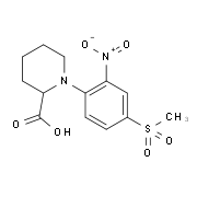 1-[4-(Methylsulfonyl)-2-nitrophenyl]piperidine-2-carboxylic acid