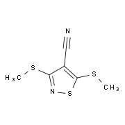 3,5-Bis(methylthio)isothiazole-4-carbonitrile