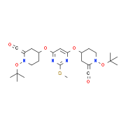2-(methylthio)-4,6-bis(N-tert-butyloxy-carbonyl-piperidin-4-yloxy)pyrimidine