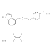 N-(1H-Indol-4-ylmethyl)-N-[2-(4-methoxyphenyl)-ethyl]amine compound with ethanedioic acid HCl