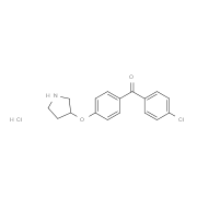 (4-Chlorophenyl)[4-(3-pyrrolidinyloxy)phenyl]-methanone hydrochloride