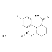 1-(4-Fluoro-2-nitrophenyl)piperidine-2-carboxylic acid hydrochloride