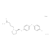 (2S)​-2-​[[4-​(4-Chlorophenoxy)​phenoxy]​methyl]​-1-​pyrrolidinebutanoic Acid Hydrochloride