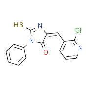 (5E)-5-[(2-Chloropyridin-3-yl)methylene]-2-mercapto-3-phenyl-3,5-dihydro-4H-imidazol-4-one