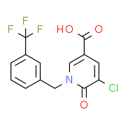 5-Chloro-6-oxo-1-[3-(trifluoromethyl)benzyl]-1,6-dihydro-3-pyridinecarboxylic acid