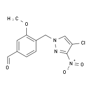 4-[(4-Chloro-3-nitro-1H-pyrazol-1-yl)methyl]-3-methoxybenzaldehyde