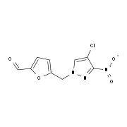 5-[(4-Chloro-3-nitro-1H-pyrazol-1-yl)methyl]-2-furaldehyde