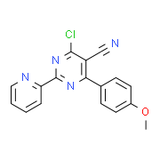 4-Chloro-6-(4-methoxyphenyl)-2-(2-pyridinyl)-5-pyrimidinecarbonitrile