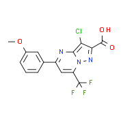 3-Chloro-5-(3-methoxyphenyl)-7-(trifluoromethyl)-pyrazolo[1,5-a]pyrimidine-2-carboxylic acid