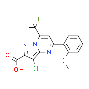 3-Chloro-5-(2-methoxyphenyl)-7-(trifluoromethyl)-pyrazolo[1,5-a]pyrimidine-2-carboxylic acid