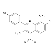 7-Chloro-2-(4-chlorophenyl)-3,8-dimethylquinoline-4-carboxylic acid