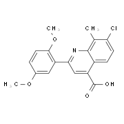 7-Chloro-2-(2,5-dimethoxyphenyl)-8-methylquinoline-4-carboxylic acid