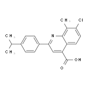 7-Chloro-2-(4-isopropylphenyl)-8-methylquinoline-4-carboxylic acid