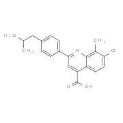7-Chloro-2-(4-isobutylphenyl)-8-methylquinoline-4-carboxylic acid