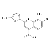 7-Chloro-8-methyl-2-(5-methylthien-2-yl)quinoline-4-carboxylic acid
