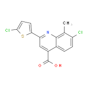 7-Chloro-2-(5-chlorothien-2-yl)-8-methylquinoline-4-carboxylic acid