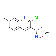 2-Chloro-7-methyl-3-(5-methyl-1,2,4-oxadiazol-3-yl)quinoline