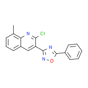 2-Chloro-8-methyl-3-(5-phenyl-1,2,4-oxadiazol-3-yl)quinoline
